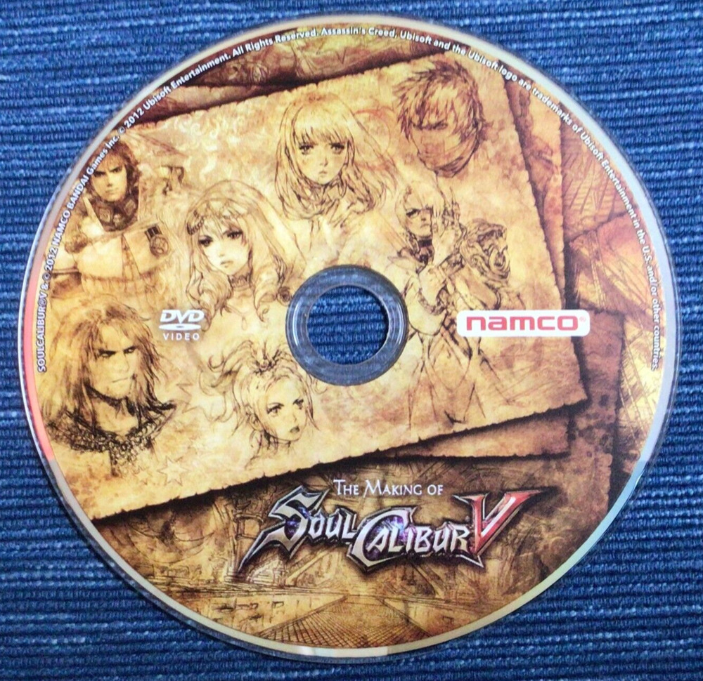 Making of Soul Calibur V DVD Collectors Edition Namco XBox 894A
